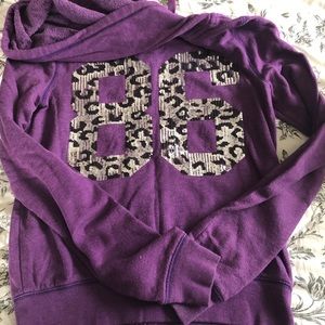Pink Leopard Bling Hoodie